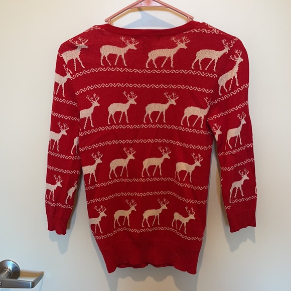 Christmas Reindeer cardigan - Picture 3 of 4